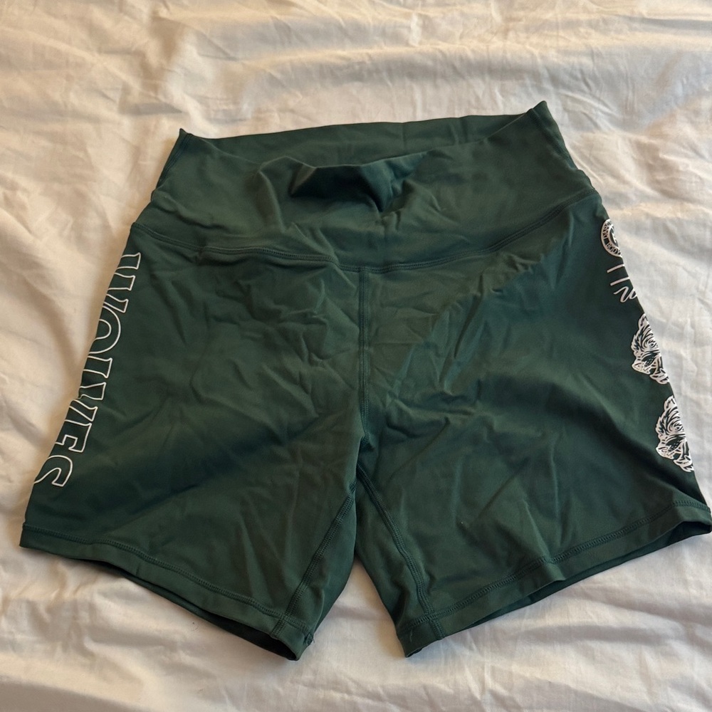 Lululemon Athletica Dark Green Bike Shorts